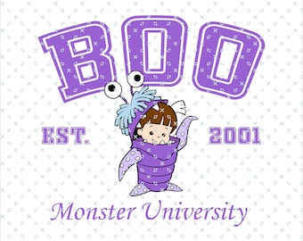 Monsters Inc Boo Est. 2001, Monsters University Svg, Family Vacation Svg, Monsters Svg, Family Trip Png, Magical Kingdom Svg, Digital File