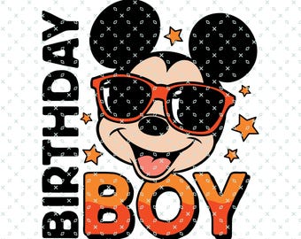 Birthday Boy Png, Mickey Mouse Birthday Png, Mouse Birthday Party PNG, Magical Kingdom Svg Png, Magical and Fabulous Png, Digital Download