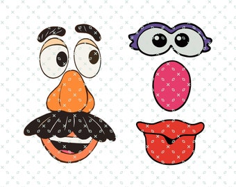 Potato Head Couple Svg, Potato Head Couple Png, Toy Story Svg, Toy Story Png, Toy Story Couple Svg Png, digitaal bestand, Instant Download
