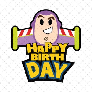 Buzz Happy Birthday, Toy Story Birthday Svg, Family Birthday Boy Svg, Astronaut Birthday Svg, Birthday Shirt Design, Png Svg Files For Print