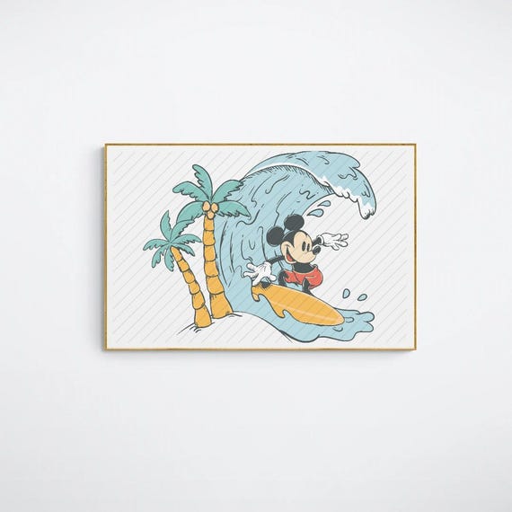 Mickey Mouse Surfing, Mickey Mouse Retro Surf, Magic Kingdom