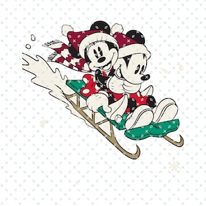 Mickey i Minnie Boże Narodzenie Png, Mickey i Minnie Jazda Na Łyżwach, Sezon Świąteczny Png, Cartoon Christmas Png, Myszka Boże Narodzenie Png