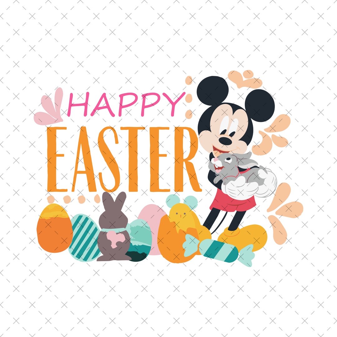 Mouse Happy Easter, PNG Sublimation, Easter Mouse Ears Png, Easter ...