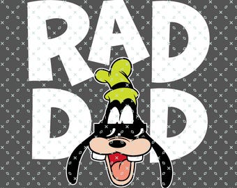 Goofy Rad Dad Comfort Colors Png, Father's Day Png Svg, Father's Day Tshirt for Daddy Papa, Magic Kingdom Vacation Trip, Birthday Gift