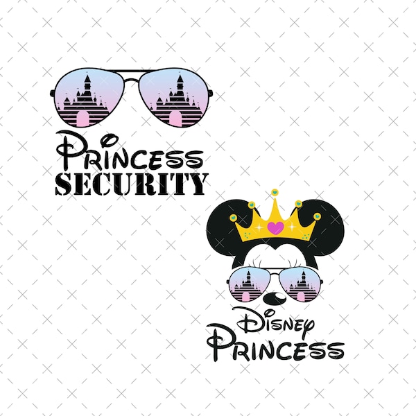 Princess, Princess  Security Svg, Funny Dad Boyfriend Security Svg, Family Trip Svg, Funny Quote Svg, Mouse With Sunglasses, Security Shirt