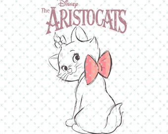 Magic Kingdom The Aristocats Marie Cat, Magic Kingdom The Aristocats Png, Magic Kingdom Marie Cat Coquette, Magic Kingdom Family Shirt Png