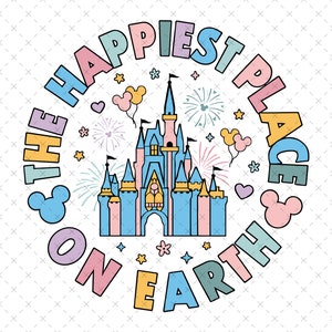 The Happiest Place On Earth Svg, Magical and Fabulous Svg, Family Trip, Colorful Vacay Mode Svg, Magical Kingdom Svg Png, Magic Castle Shirt