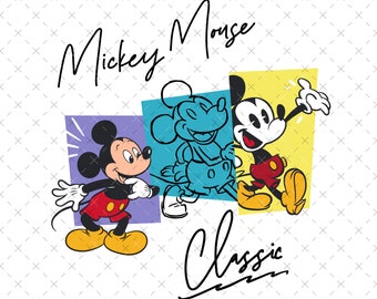Mickey Mouse Tshirt Design, Mickey Mouse Retro Classic, Magic Kingdom, Family Trip, Custom Family Theme Park, Mouse Design, Digital Png Svg