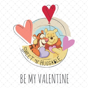 Winnie de Poeh, Poeh en vrienden Valentijnsdag, Winnie Pooh Bee Mine Svg, Winnie Heart Svg, Valentijnsdag Svg, Winnie Tigger Png Svg