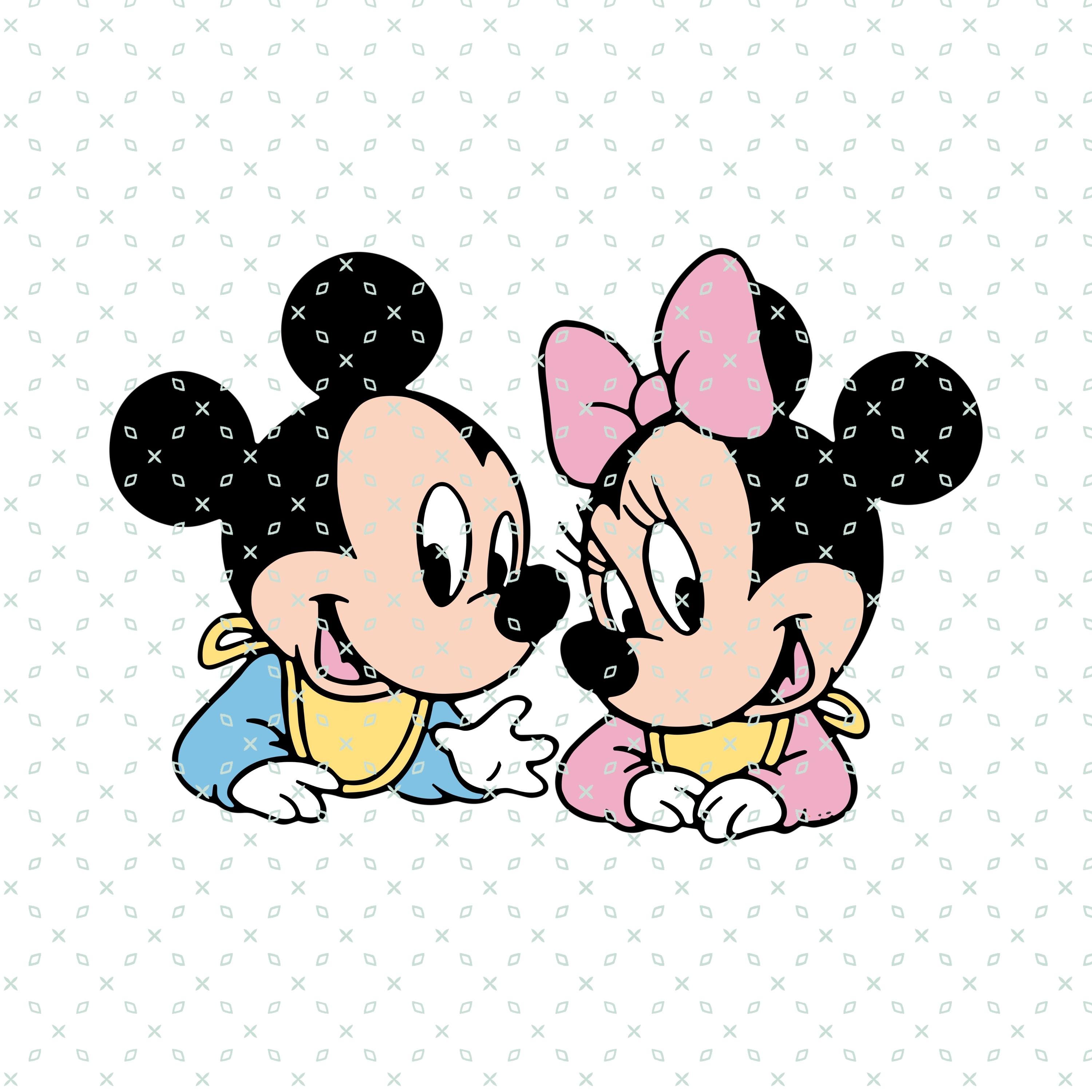 ベビー ミッキー&ミニー ミッキーミニー、ベビーマウスPNG、ベビーマウスSVG、ミッキーミニー