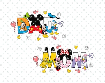 Mouse Dad Mom Png, Mouse Dad Png, Mouse Mom Png, Png For Sublimation, Dad Png, Mom Png, Mother's Day Png, Father's Day Png, Family Matching