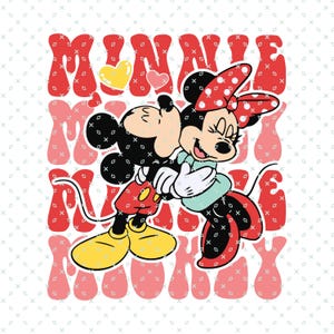 Mickey Minnie Kiss, Mickey and Minnie Mouse Valentines, Valentines Mouse, Valentines Mickey, Valentines Sublimation Design, Heart Valentines