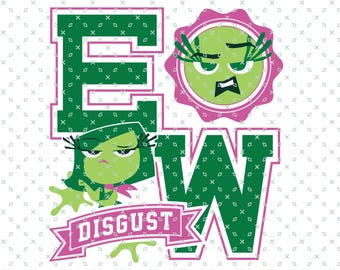 Ew Disgust Png Svg, Inside Out 2 Png Svg, Inside Out 2 Anger, Joy, Disgust, Sadness, Fear, Ennui, Envy, Embarrassment, Anxiety, Nostalgia