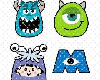 Monsters Inc. Head, Mike And Sully, Monsters University Svg, Family Vacation Svg, Monsters, Family Trip Png, Magical Kingdom, Digital File