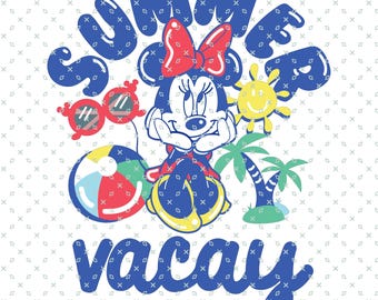 Sommer Vacay Minnie, Familienstrandausflug Png, Sommervibes Png, Vacay-Modus Png, Maus Sommer Vibes Png, Hallo Sommer PNG, Familienurlaub Png