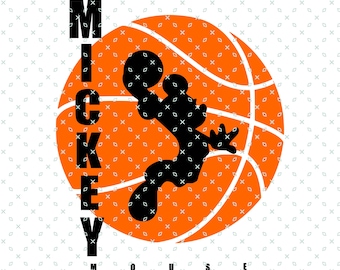 Basketball Mickey, Mickey Jordan Png, Mickkey Basketball Png Svg, cadeaux pour les amateurs de basket-ball, joueur de basket-ball Mickey, Mickey Sports Png Svg