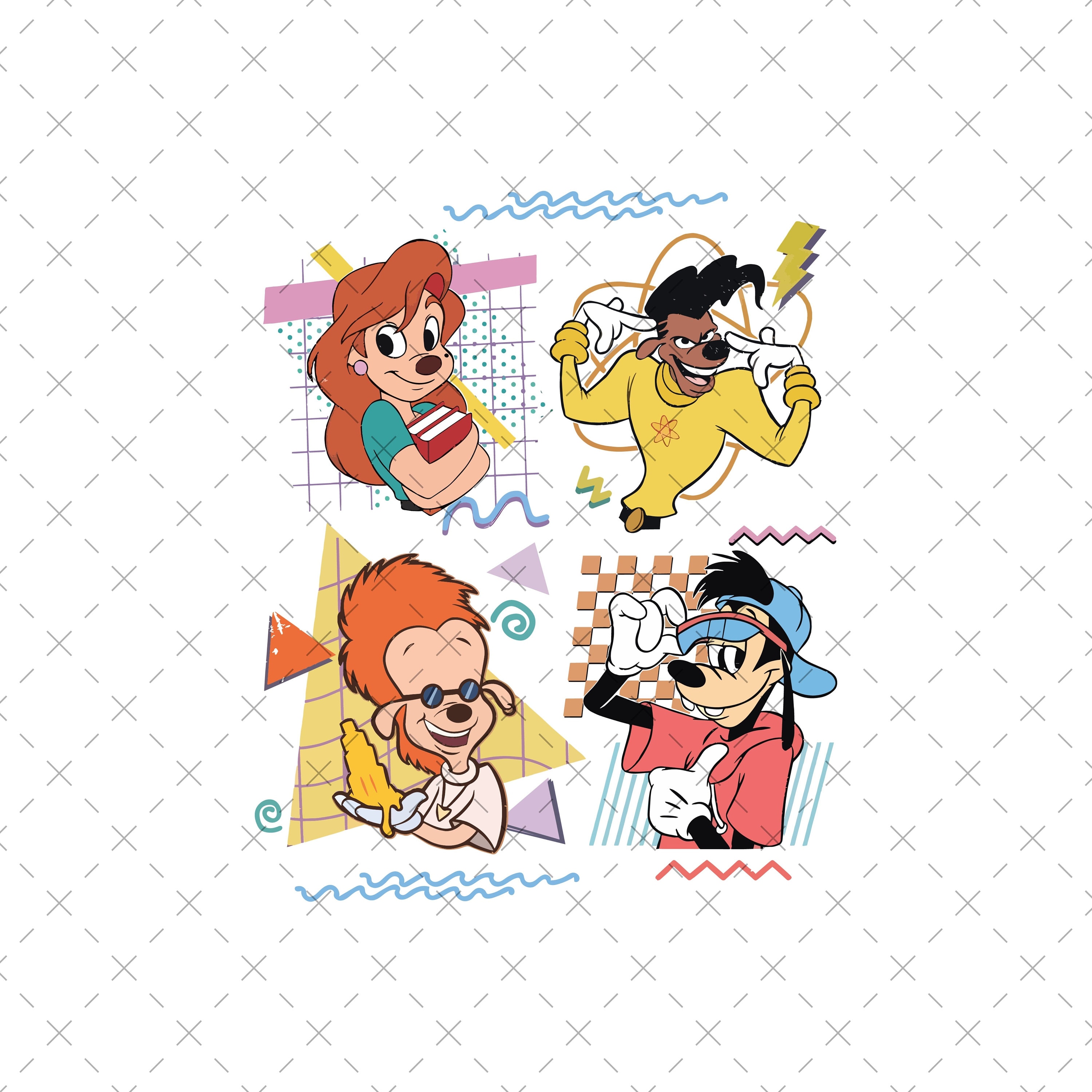 Retro Mouse Svg, Roxanne Goofy, Powerline Stand Out Tour, Goofy Movie, Max & Roxanne, Powerline Instant Download, Printable Design