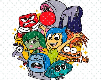 Inside Out 2 PNG, Inside Out 2 Anger, Joy, Disgust, Sadness, Fear, Ennui, Envy, Embarrassment, Anxiety, Inside Out Faces, Digital Download
