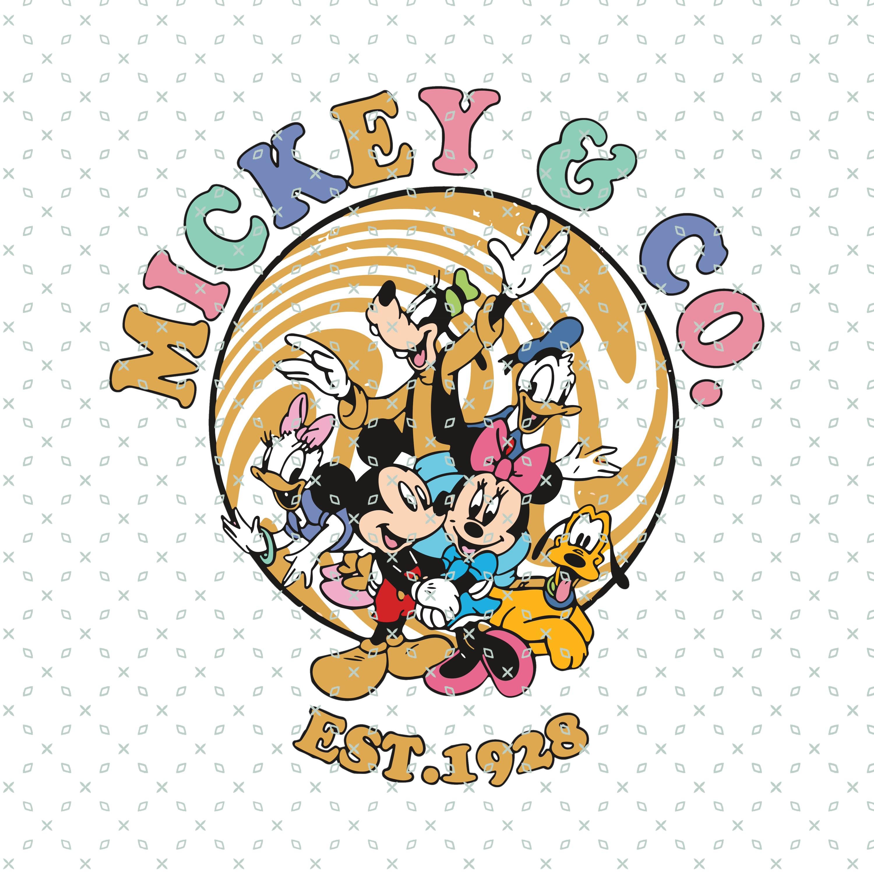 Retro Mickey and Co Png, Retro Mickey & Company, Family Vacation