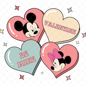 Minnie and Mickey Mouse Valentine Svg, Happy Valentine&#39;s Day Svg, Mouse Heart Svg, Mickey Minnie Love, Valentine Svg Png