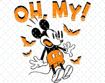 Mickey Oh My!, Mickey Halloween Png, Mouse Halloween Svg, Halloween Png, Trick Or Treat Png, Spooky Vibes Png, Halloween Sublimation Digital