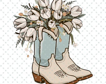 Bloom Where You Are Planted Png, Garden Boots png, Hello Spring Png, Mom Garden Clipart, Spring Flowers Graphics, Mama Retro Flower Png