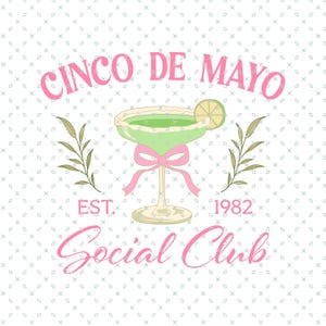 Cinco De Mayo PNG, Cinco De Mayo Social Club PNG, Latina Svg, Preppy Png, Fiesta Svg, Mexican Svg, Mamacita PNG, Trendy Shirt Sublimation