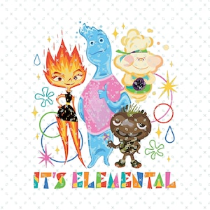 Elemental Characters Group Its Elemental, Elemental Png, Elemental, Elemental Image, Elemental Movie, Its Elemental Ember Lumen Brook Ripple