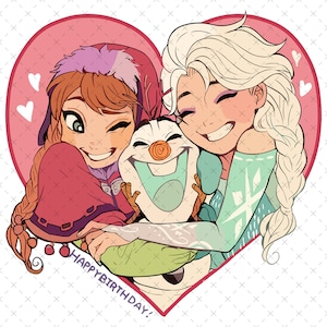 Princess And Pet Png, Birthday Girl, Snowman Png Svg, Elsa and Anna Birthday, Frozen Princess, Girls Birthday Shirt, Gifts for Girls