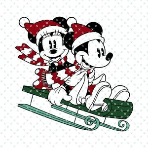 Mickey i Minnie Boże Narodzenie Png, Mickey i Minnie Jazda Na Łyżwach, Sezon Świąteczny Png, Cartoon Christmas Png, Myszka Boże Narodzenie Png