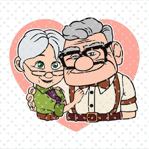 Ellie And Carl Png, Carl and Ellie Couple, Couple Valentine Png, Gift for Couple Png, Movie Lover Valentine Png, Happy Valentine&#39;s Day Png