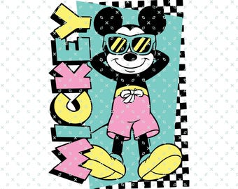 Mickey Mouse Summer, Mickey Mouse Retro Chill, Magic Kingdom, Family Trip, Custom Family Theme Park Trip, Mouse Vacay Mode, Digital Download