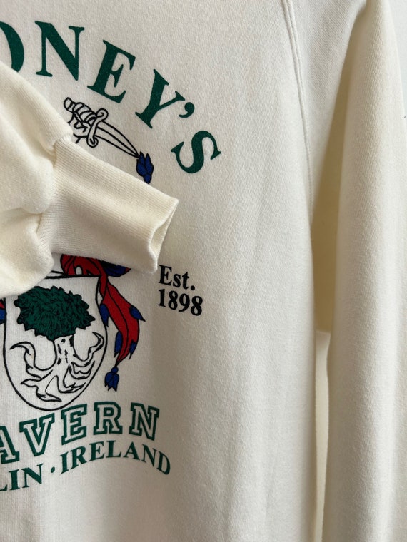 VINTAGE sweatshirt Ireland white 90's pullover Ir… - image 7