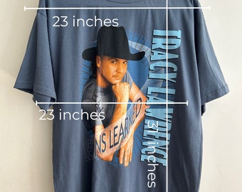 VINTAGE 90's Tracy Lawrence Concert T-shirt Autographed