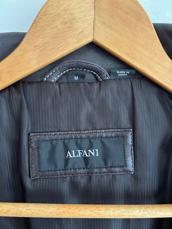 VINTAGE leather coat zipper from men's size mediu… - image 6