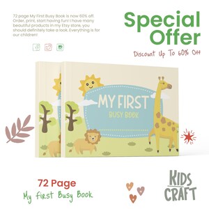 First Busy Book, Printable Preschool Activities, Homeschool Learning, Kids Activity Book, Preschool Worksheets