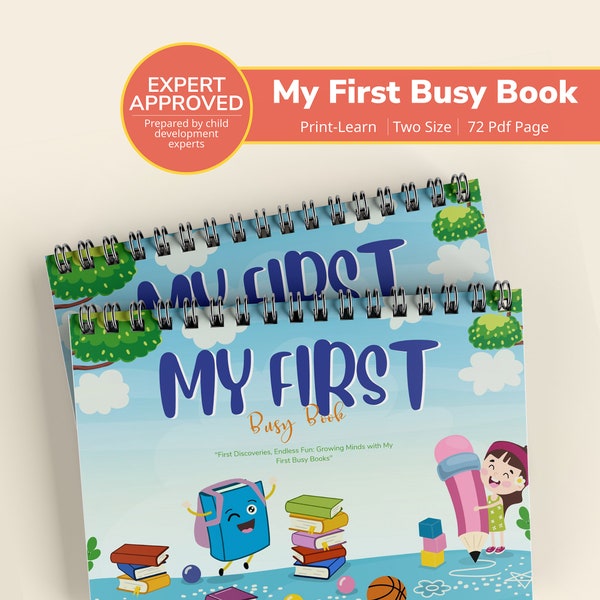 First Busy Book, Printable Preschool Activities, Homeschool Learning, Kids Activity Book, Preschool Worksheets