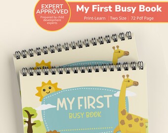 First Busy Book, Printable Preschool Activities, Homeschool Learning, Kids Activity Book, Preschool Worksheets