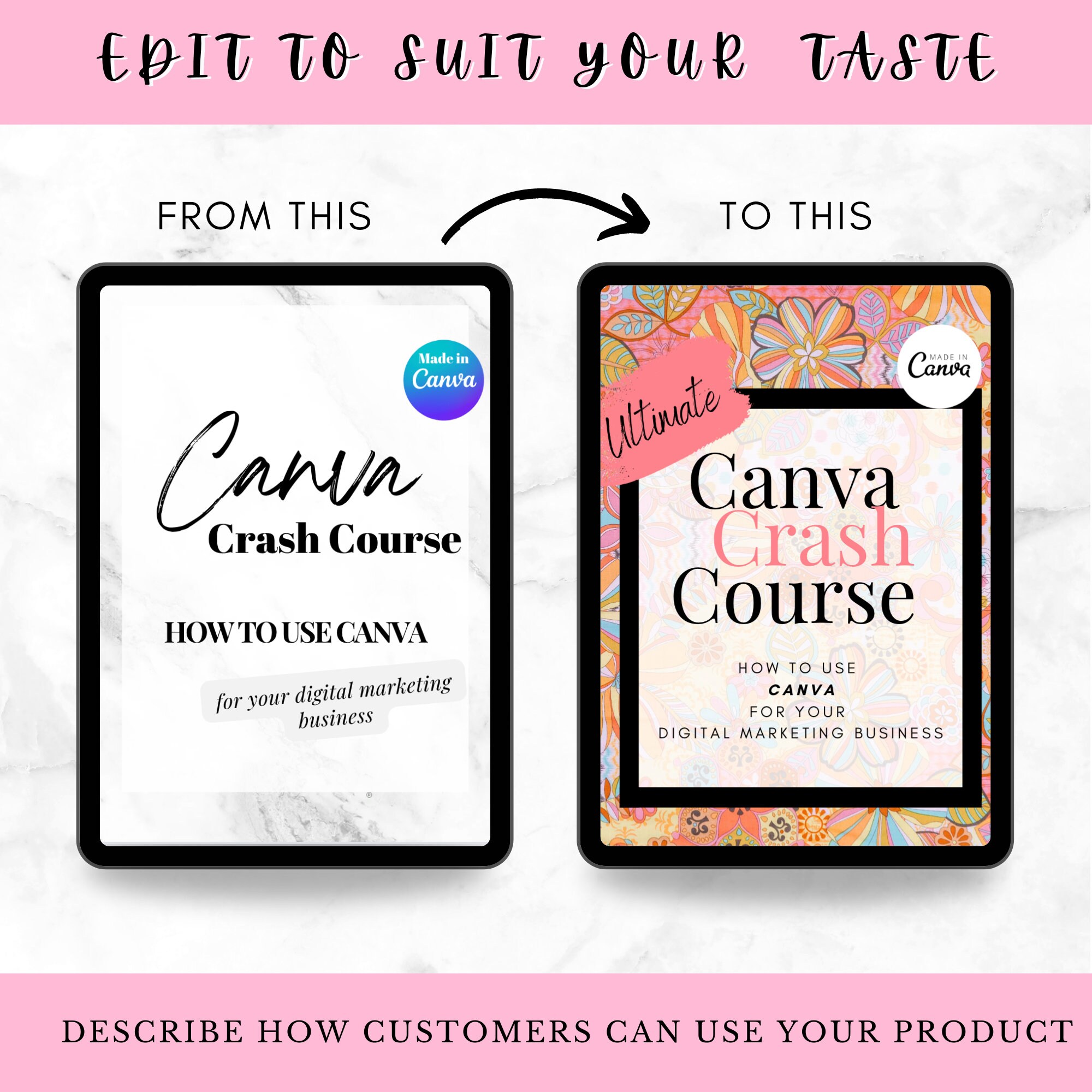 Canva 101: Crash Course With MRR Guide With Master Resell Rights MRR ...