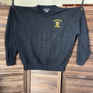 Handmade Black Wool Sweater - Size 3X