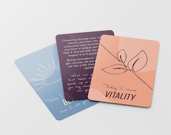 Affirmation Cards: Self-Care Motivation, 30 Card Set