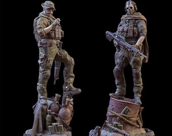 COD Ghost and Captain Price High Quality STL File | 3D Model STL File For 3D Printers