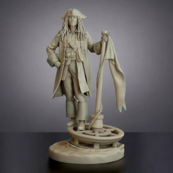 Jack Sparrow Hochwertige STL Datei | 3D Modell STL Datei für 3D Drucker