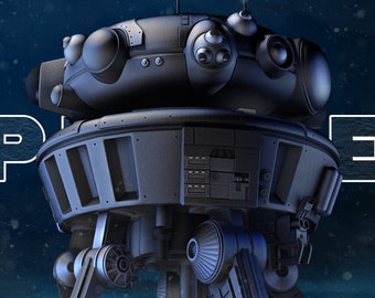 Probe Droid High Quality STL File | 3D Model STL File For 3D Printers