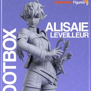 Alisaie Leveilleur - Final Fantasy XIV  | 3D Printed Resin Figure Garage Kit | Custom Hand Painted Collectible | NomNom Figures
