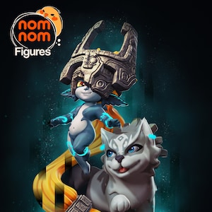 Chibi Midna - Legend of Zelda: Twilight Princess - 12K 3D Printed Resin Figure Garage Kit