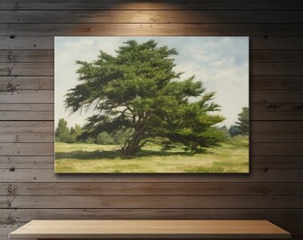 Juniper Tree Canvas Art: Summer Nature Wall Decor