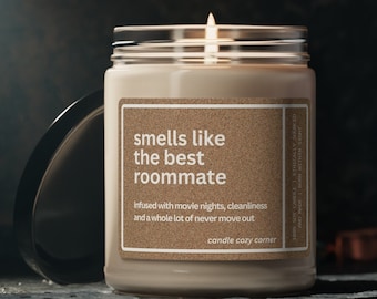 Roommate Gift, Smells Like Best Roommate Candle, Funny Gift for Roomies, Funny Smells Like Candles, housewarming gift,gift for new roommate