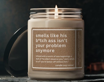 Divorce Party Soy Candle: Smells Like Freedom - 9oz
