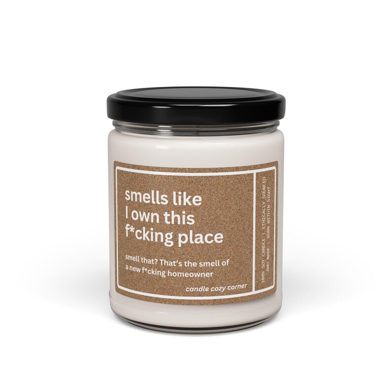 New Homeowner Gift, Housewarming Candle, Closing Day Gift, Closing Gift for House, Funny New House Gift, Condo Owner, House Warming Gift image 8